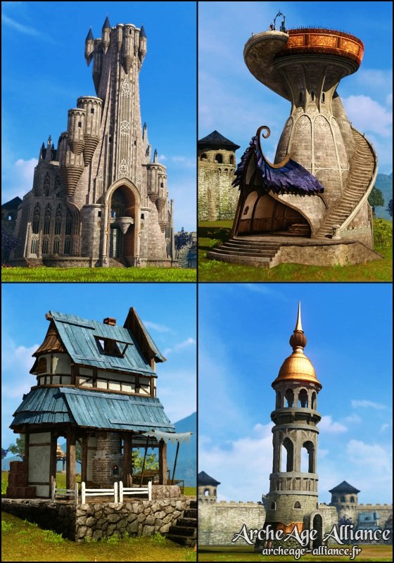Nouvelles structures de châteaux